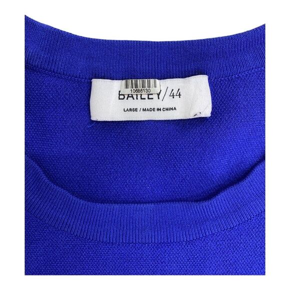 Bailey 44 Cobalt Blue Queen of Scots Cutout Sweater Size L - Picture 6 of 8